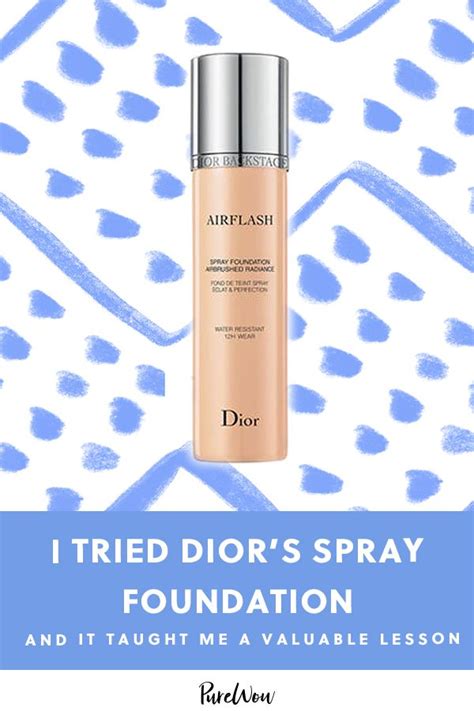 I Tried Dior’s New Spray Foundation. Here’s How It Went..